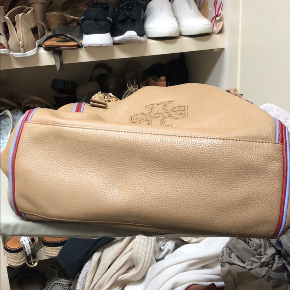 Tori Burch tan double strap handbag - Picture 6 of 7